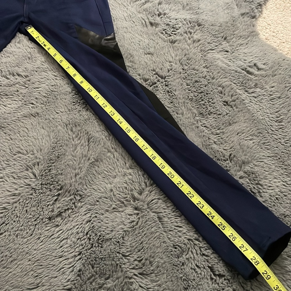 rag & bone Grand Prix Navy and Black Jean with Leather Accents - Picture 11 of 11